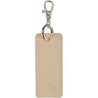 Logotrade promotional merchandise photo of: Resi Plus GRS recycled rectangle charm keychain