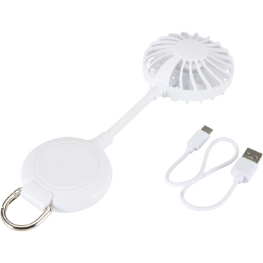 Logotrade promotional gift image of: Ventio recycled plastic magnetic portable fan