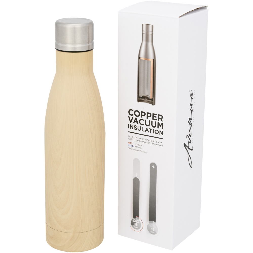 Logotrade reklaamtooted pilt: Vasa 500 ml puiduse viimistlusega termospudel