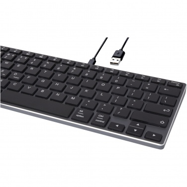 Logotrade firmakingituse foto: Hübriidjõudlusega Bluetooth-klaviatuur – QWERTY