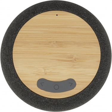 Logo trade reklaamkingid foto: Ecofiber bambusest/RPET Bluetooth® kõlar ja juhtmevaba laadimisalus