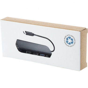 Logo trade firmakingi pilt: Loop RCS taaskasutatud plastist multimeediumiadapter USB 2.0-3.0 HDMI-pordiga