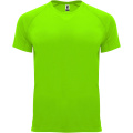 Bahreini lühikeste varrukatega meeste spordisärk, Fluor roheline