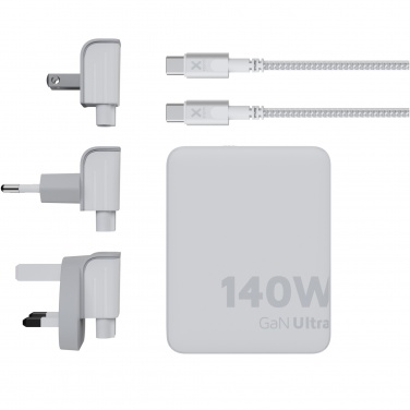 Logo trade reklaamkingi pilt: Xtorm XVC2140 GaN Ultra 140 W reisilaadija 240 W USB-C PD kaabliga