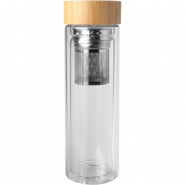 Logotrade ärikingitused pilt: Bailey 400 ml borsilikaatklaasist infusioonipudel bambusest kaanega