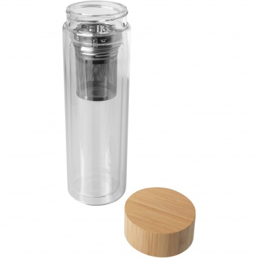 Logotrade ärikingituse foto: Bailey 400 ml borsilikaatklaasist infusioonipudel bambusest kaanega