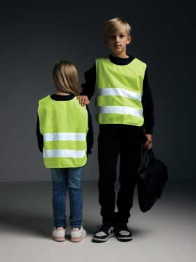 Logo trade reklaamkingituse pilt: GRS taaskasutatud PET hästi nähtav turvavest 3-6 aastat