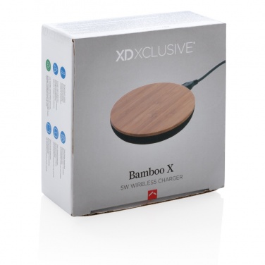 Logo trade reklaamtoote pilt: Bamboo X 5W juhtmevaba laadija