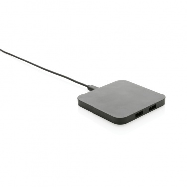 Logo trade meened foto: RCS taaskasutatud plastist 10 W juhtmeta laadija USB-portidega