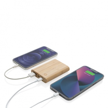 Logotrade ärikingid pilt: Bambusest 5000 mAh akupank