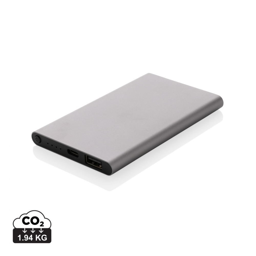 Logotrade ärikingituse foto: RCS-i taaskasutatud plastist/alumiiniumist 4000 mah C-tüüpi akupank