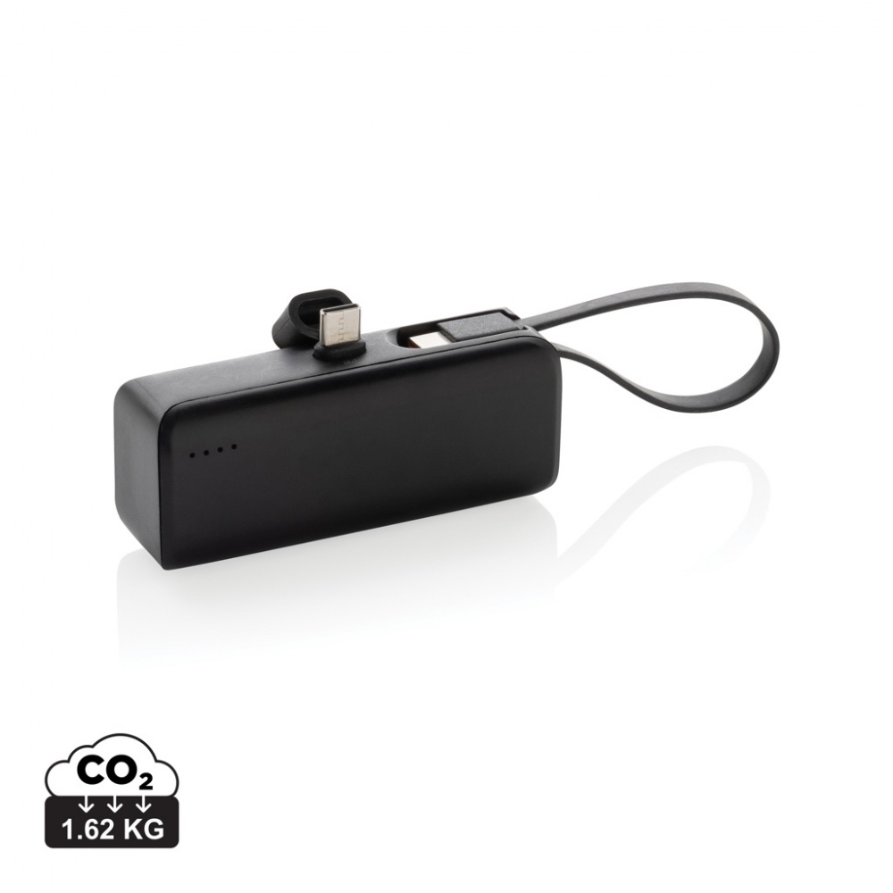 Logo trade ärikingitused foto: Powerlink RCS rplastic 3000 mah powerbank USB C pistik