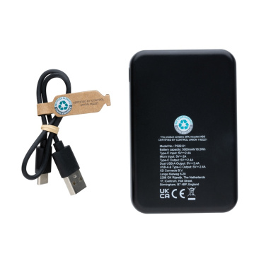 Logotrade firmakingid pilt: RCS taaskasutatud plastist 5000 mAh akupank