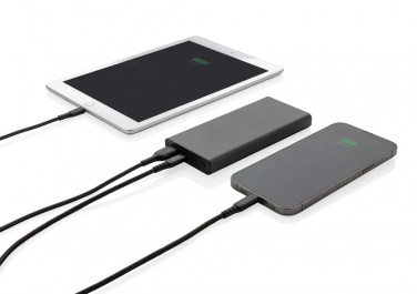 Logo trade meene pilt: Terra RCS taaskasutatud 18 W alumiiniumist akupank 10 000 mAh