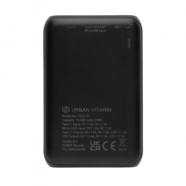 Logo trade reklaamkingituse pilt: Urban Vitamin Alameda 10 000 mAh 18W PD toitepank