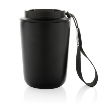 Logo trade reklaamkingituse pilt: Cuppa RCS terasest vaakum termoskruus koos randmepaelaga