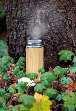 Logotrade reklaamtooted pilt: Lekkekindel bambusest vaakumpudel