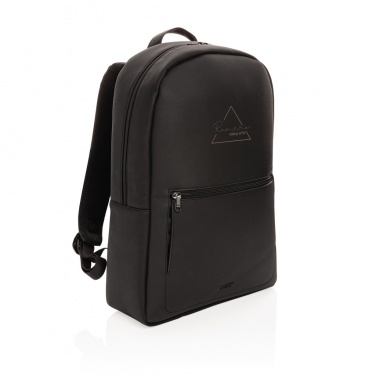 Logo trade reklaamtoote pilt: Swiss Peak deluxe PU sülearvuti seljakott PVC-vaba