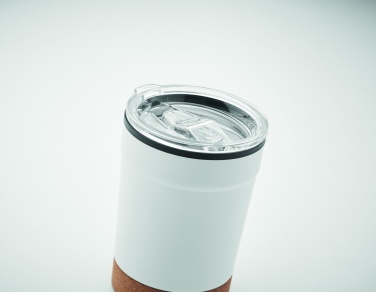 Logo trade reklaamtoote pilt: Topeltseinaga termoskruus, 300 ml, korgist alusega