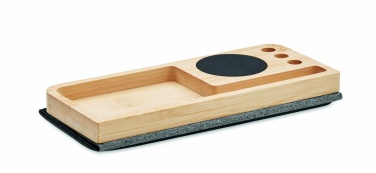 Logotrade meened pilt: Juhtmeta bambusest laadija 15W