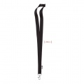 LANY RPET-kaelapael 20 mm, Must