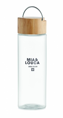 Logo trade ärikingi pilt: Klaaspudel 500ml bambusest kaas