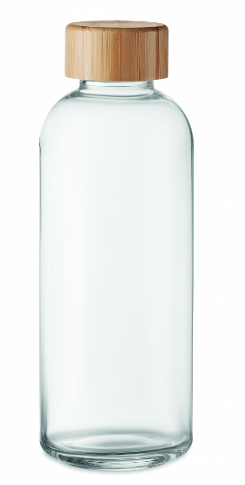 Logotrade ärikingi foto: Klaaspudel 650ml bambusest kaas