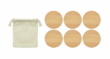 Logo trade firmakingituse pilt: Komplektis 6 bambusest rannaaluseid
