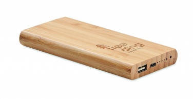 Logotrade reklaamtoote foto: 6000 mAh bambusest akupank