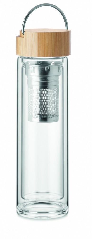 Logotrade reklaamkingid pilt: Kaheseinaline klaaspudel 400ml Berlin