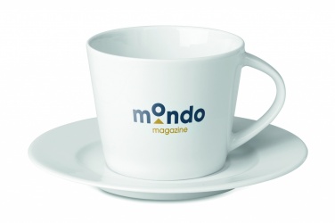 Logotrade reklaamtoote foto: Cappuccino tass ja alustass
