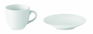 Logo trade reklaamkingituse pilt: Espressotass ja alustass 80 ml