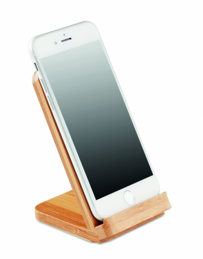 Logotrade reklaamkingid pilt: Bambusest juhtmevaba laadimisalus 5W WIRESTAND