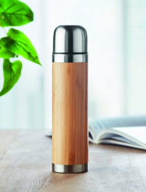 Logotrade meene foto: Topeltseintega bambusest termos 400ml CHAN BAMBOO