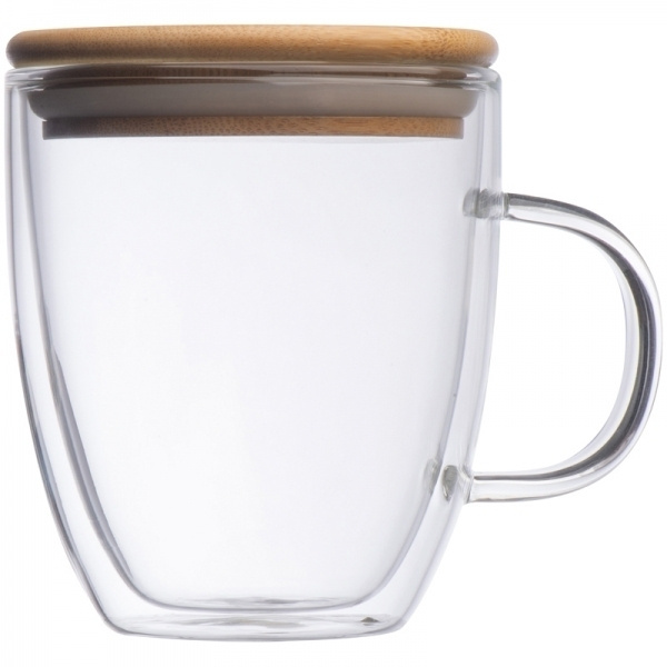 Logotrade meene foto: Topeltseinaga klaasist tass GERTHE 350 ml