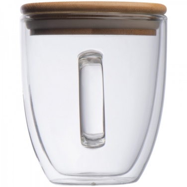 Logotrade firmakingitused pilt: Topeltseinaga klaasist tass GERTHE 350 ml