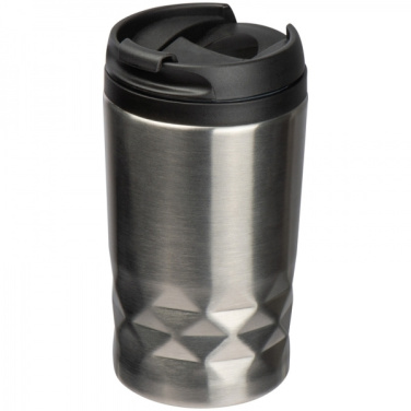 Logotrade firmakingitused pilt: Roostevabast terasest kaanega kruus ROMA 250 ml