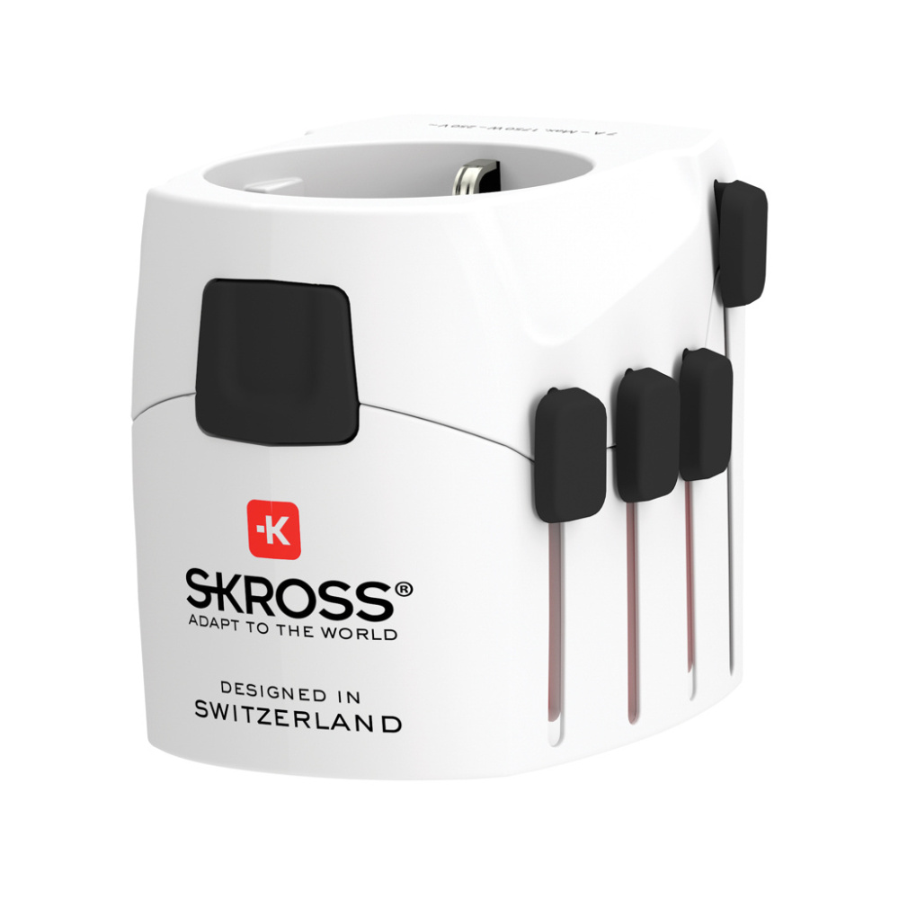 Logotrade firmakingituse foto: SKROSS Pro 3-pooluseline maailmareisi adapter