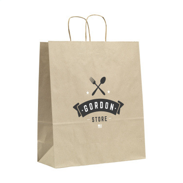 Logo trade reklaamkingituse pilt: Leaf It Bag Lai taaskasutatud rohupaber (90 g/m²) L