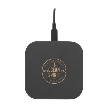 Logo trade firmakingituse pilt: Bambusest juhtmevaba laadija 15W