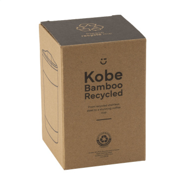 Logotrade firmakingituse foto: Kobe Bamboo RCS Recycled Steel 350 ml kohvitass