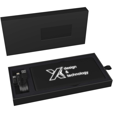 Logotrade reklaamkingid pilt: SCX.design P30 8000 mAh valgustusega päikesepatareiga akupank