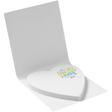 Logo trade ärikingi pilt: Sticky-Mate® pehme kaanega südamekujulised kleeppaberid
