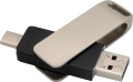Metallist USB-mälupulk, mitmevärviline