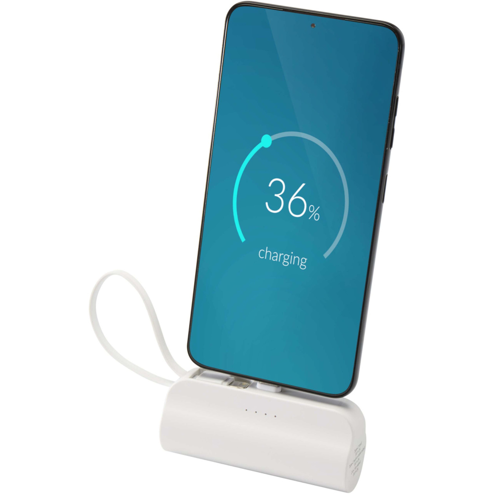 Logo trade reklaamkingi pilt: Alnair 5000 mAh 10W C-tüüpi akupank mobiilialusega