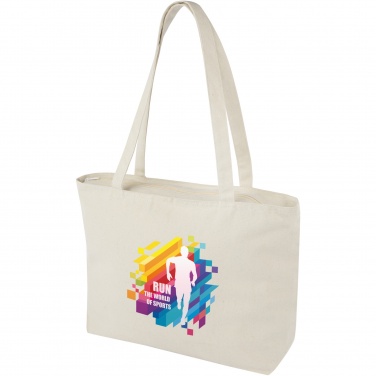 Logo trade liikelahja mainoslahja tuotekuva: Ningbo vetuketjullinen kauppakassi, 320 g/m² 15L