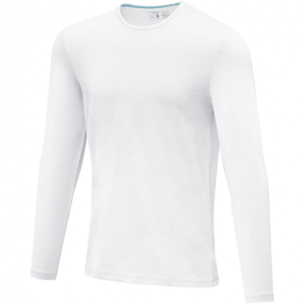 Logo trade liikelahja kuva: Ponoka long sleeve men's organic t-shirt
