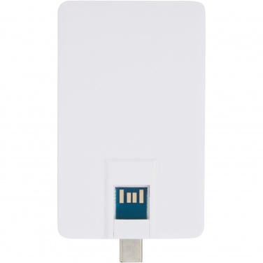 Logotrade mainoslahja tuotekuva: Duo Slim 32 Gt USB-asema, Type-C ja USB-A 3.0