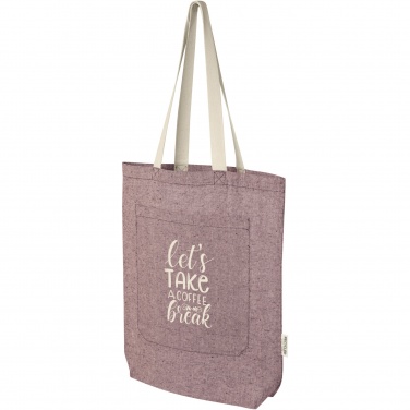 Logotrade liikelahjat mainoslahjat tuotekuva: Pheebs kangaskassi 150 g/m² etutaskulla, kierrätyspuuvillaa, 9 litraa