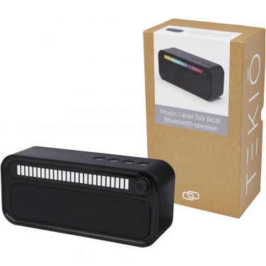 Logo trade liikelahjat mainoslahjat kuva: Music Level 5 W:n Bluetooth®-kaiutin RGB tunnelmavalolla